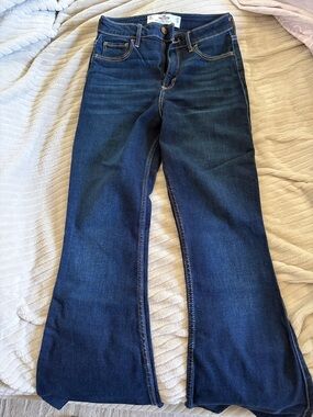 Hollister Dark Blue Flare Stretch Jeans